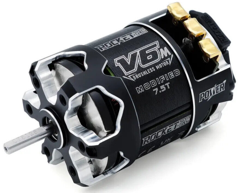 SPV6075-M - 7.5T Modified Surpass V6-M Rocket Brushless Sensored Motor